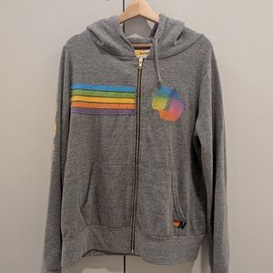 Aviator Nation HOODIE - GREY Size L Pre-loved